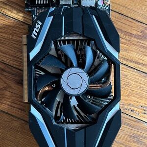 MSI Black and Silver Graphics Card